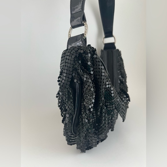 Bebe ruffled metal mesh mini bag - Picture 4 of 6